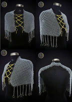Handcrafted Chainmail Armor Ensemble – Gorget, Pauldrons, Bracers & Top ISH Collection