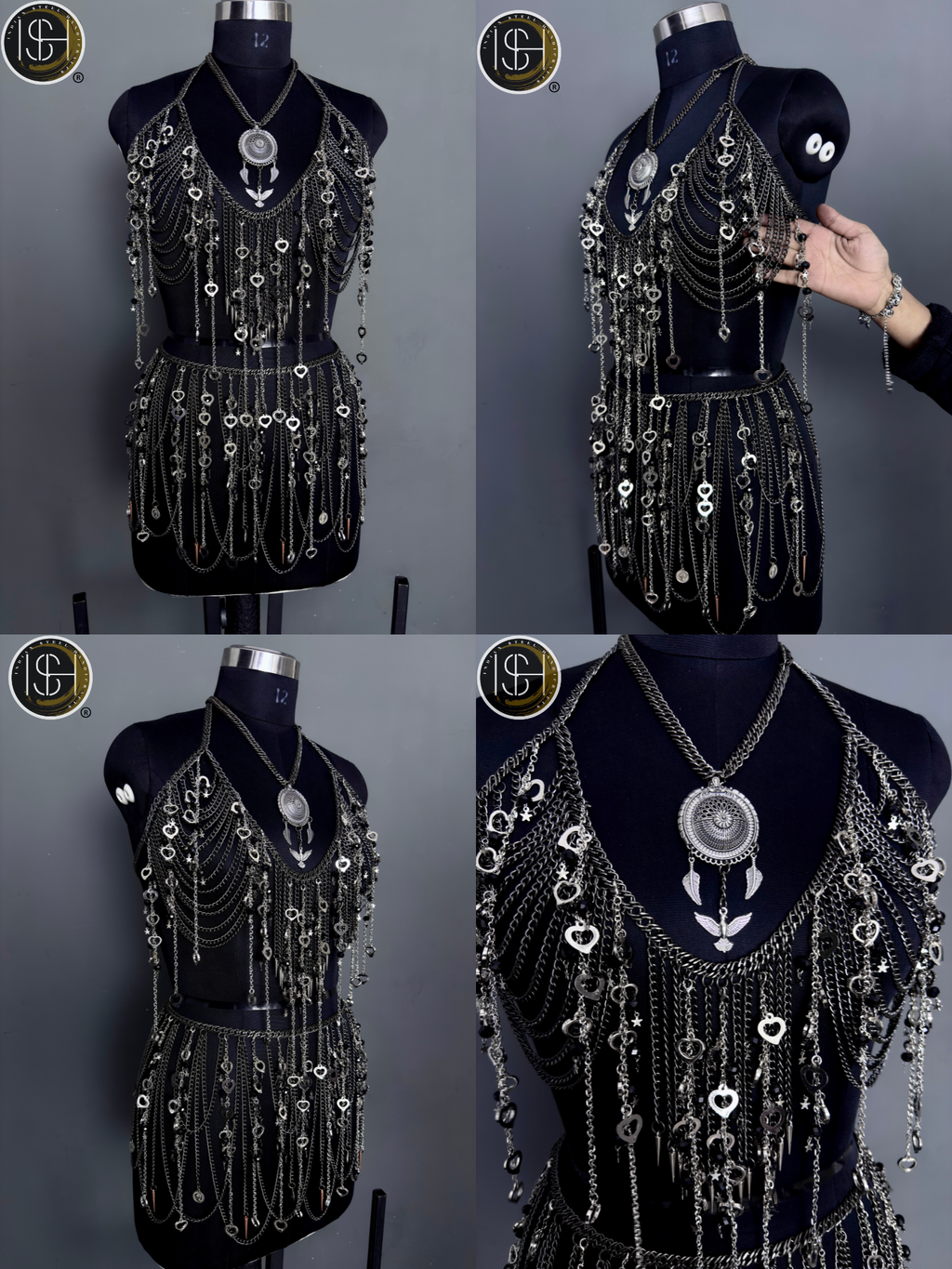 Medieval Women’s Steel Armor Set, Chainmail Female Knight Costume, LARP, Cosplay, Fantasy Roleplay 🛡️⚔️