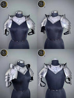 Medieval Knight Steel Gorget & Pauldron Armor 🛡️ | Perfect for LARP, Cosplay & Costume Events⚔️ ISH Collection