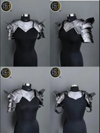 Elite Female Knight Armor Set – Handcrafted Medieval Steel Suit with Chainmail, Shoulder & Gorget Armor, Bracers, Belt with Tassets, and Leg Guards | Artisan-Forged Warrior Armor by ISH Collection ISH Collection