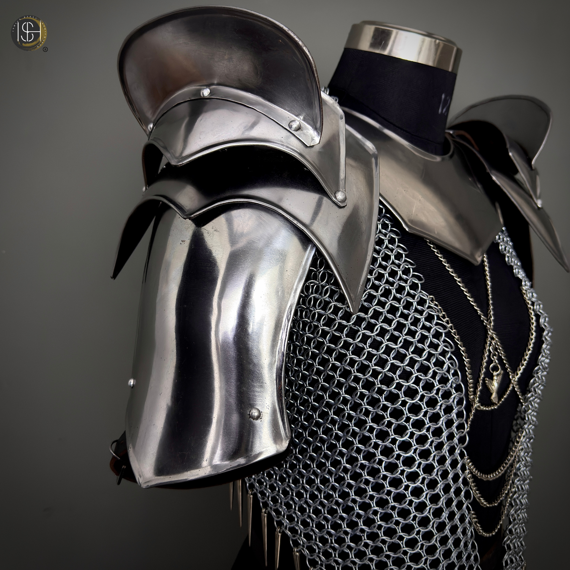 Handmade Steel Chainmail Armor Set – Authentic Medieval Knight Costume, Durable Cosplay Armor, LARP & Renaissance Fair Outfit