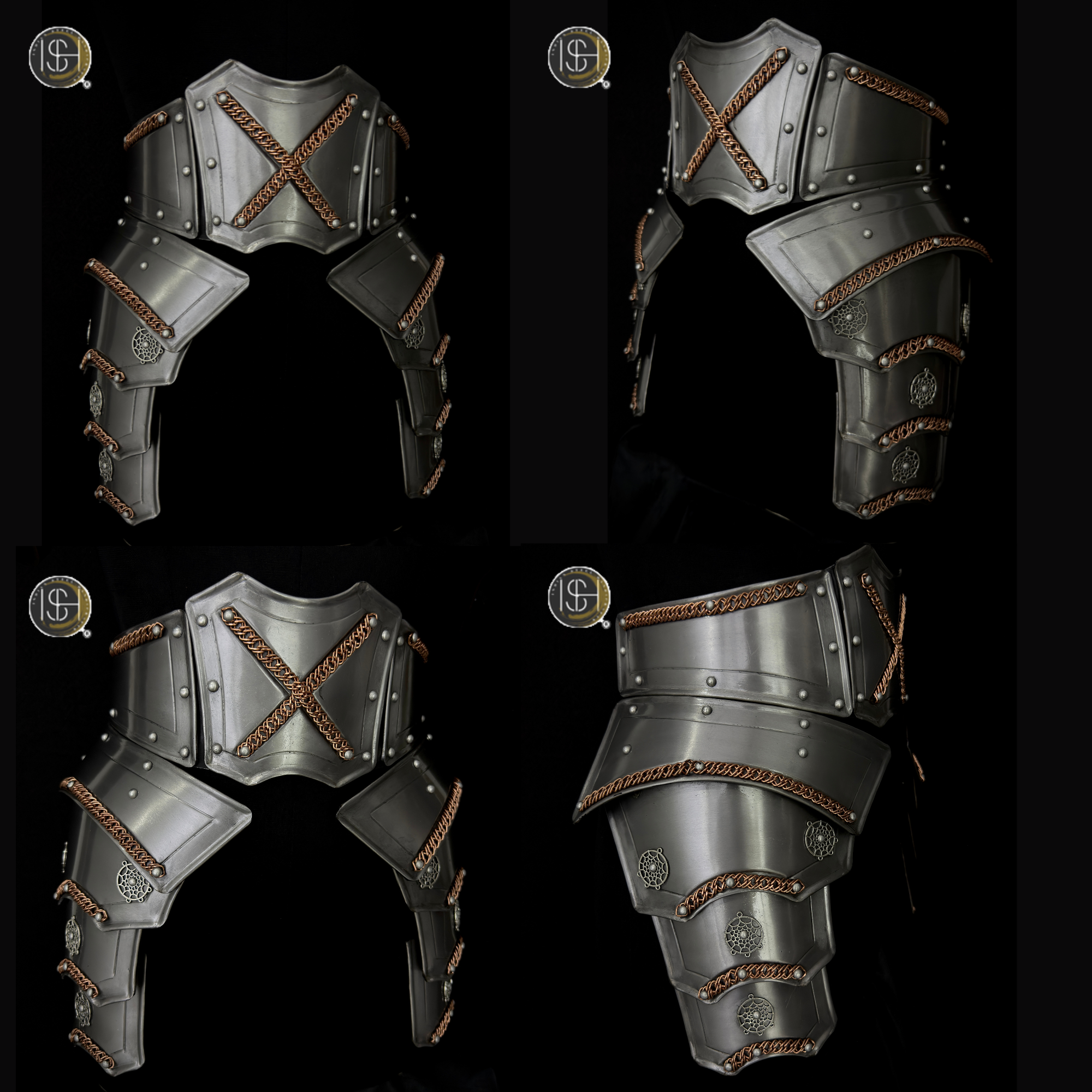 ⚔️ Fantasy Female Steel Armor Set 🛡️ | Medieval Lady Knight Costume for LARP, Cosplay & Renaissance Faire
