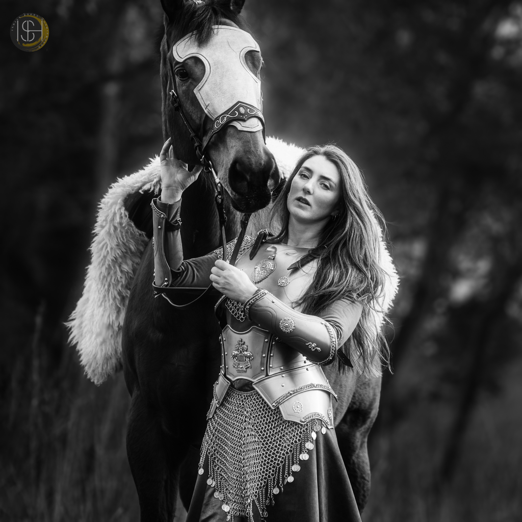 Medieval Female Warrior Armor Set, Handmade Steel Armor, Chainmail Costume, Fantasy Knight Armor, Cosplay Armor for Women