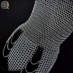 ⚔️ Black Steel Chainmail Armor for Women | Medieval Warrior Cuirass | Female Knight Costume | Renaissance Faire, LARP & Cosplay Armor