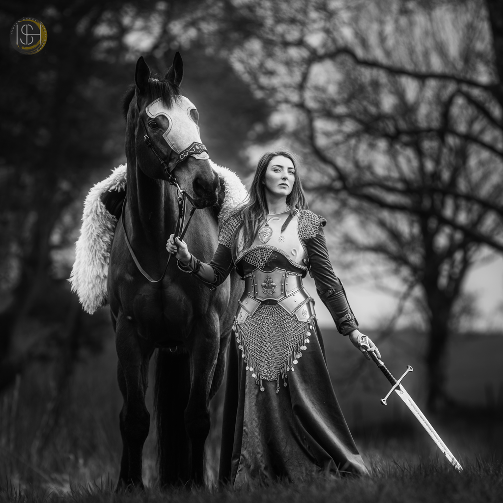 Medieval Female Warrior Armor Set, Handmade Steel Armor, Chainmail Costume, Fantasy Knight Armor, Cosplay Armor for Women