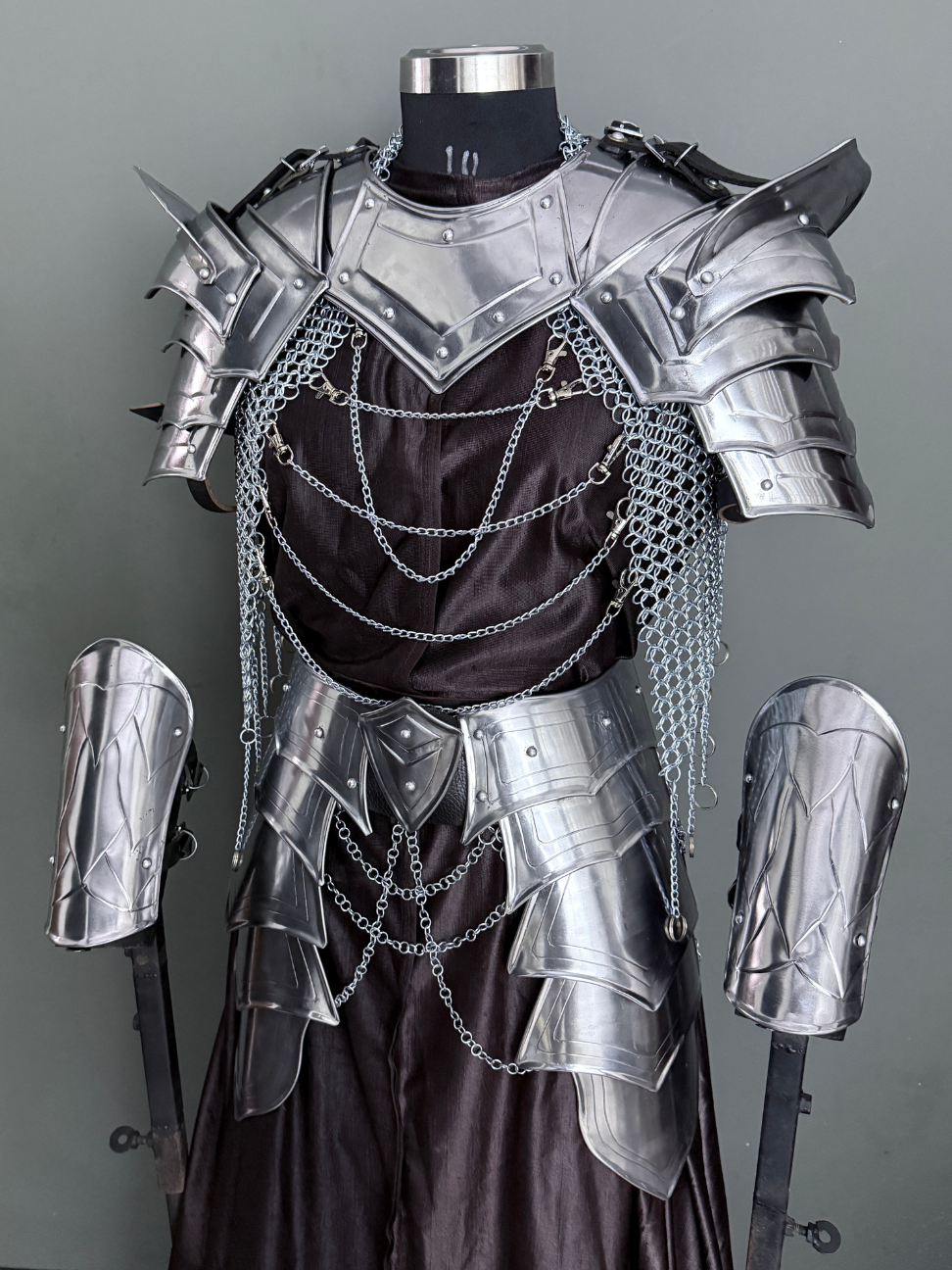 ⚔️ Medieval Steel Armor Set | Cosplay Armor Costume | LARP Gear | Renaissance Fair Outfit | Fantasy Knight Armor 🛡️✨