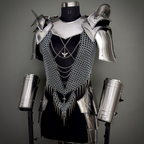 Handmade Steel Chainmail Armor Set – Authentic Medieval Knight Costume, Durable Cosplay Armor, LARP & Renaissance Fair Outfit