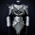Women’s Medieval Knight Armor Set ⚔️, Steel Lady Warrior Costume 🛡️,Chainmail Skirt & Plate Armor, Fantasy Cosplay Outfit,LARP,Ready,Renaissance Festival Armor, Gothic Warrior Gift 🎁