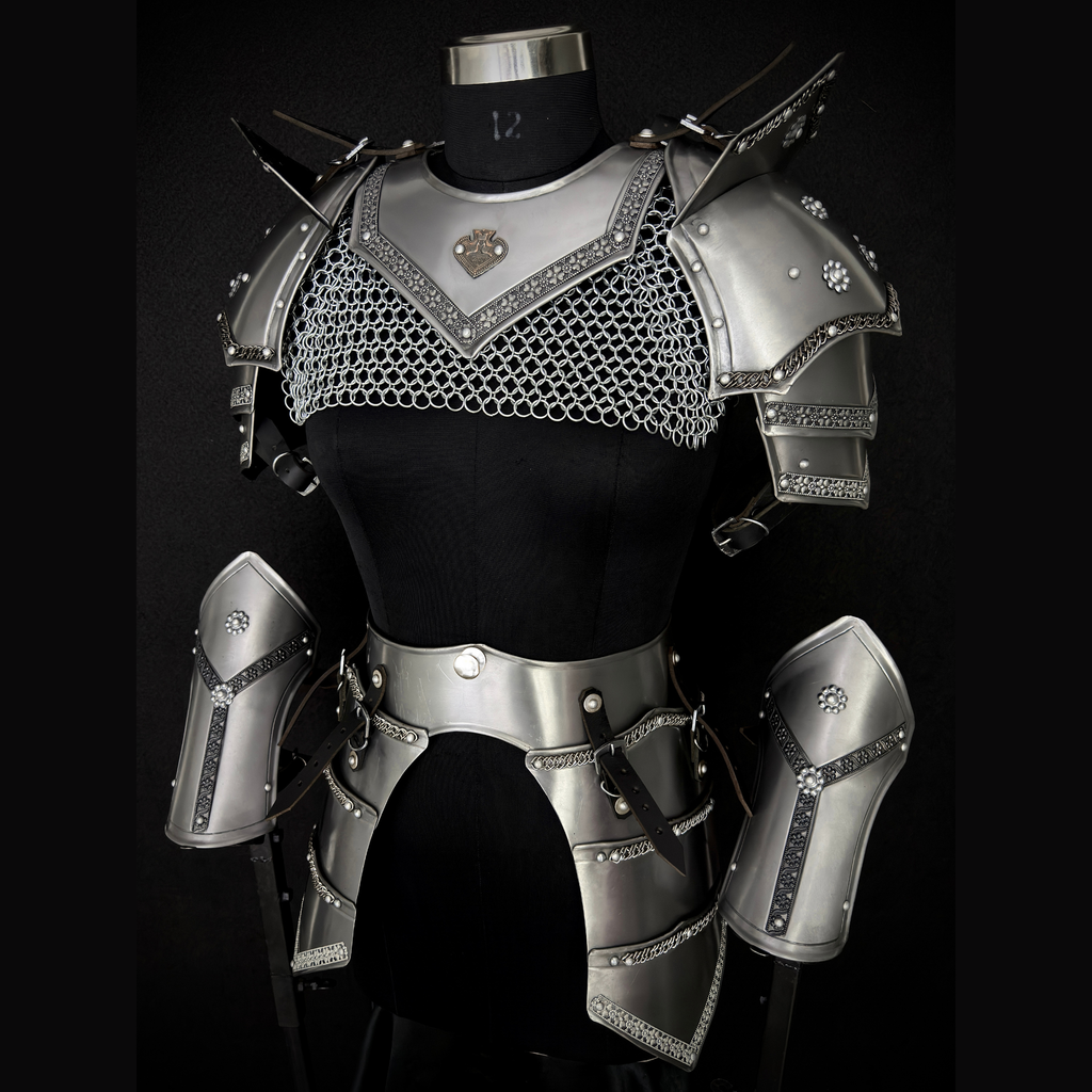 ⚔️ Handcrafted Medieval Steel Armor Set 🛡️ | Full Knight Warrior Costume | Fantasy LARP Armor | Renaissance Fair Cosplay | Viking Crusader Battle Suit | Halloween Costume | Handmade Metal Armor Gift