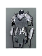 Medieval Knight Steel Armor⚔️ — Gorget, Pouldron & Bracer Set for Epic LARP & Cosplay!🛡️ ISH Collection