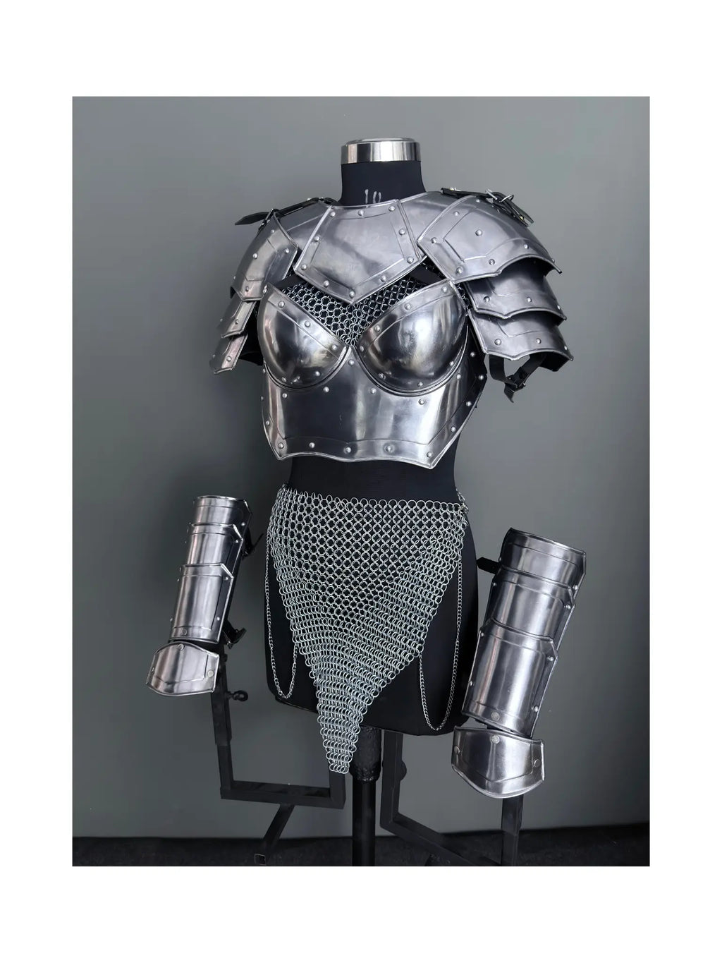 Lady Champion Steel Armor | Fantasy Medieval Costume for LARP, SCA & Cosplay Adventures ✨ ISH Collection