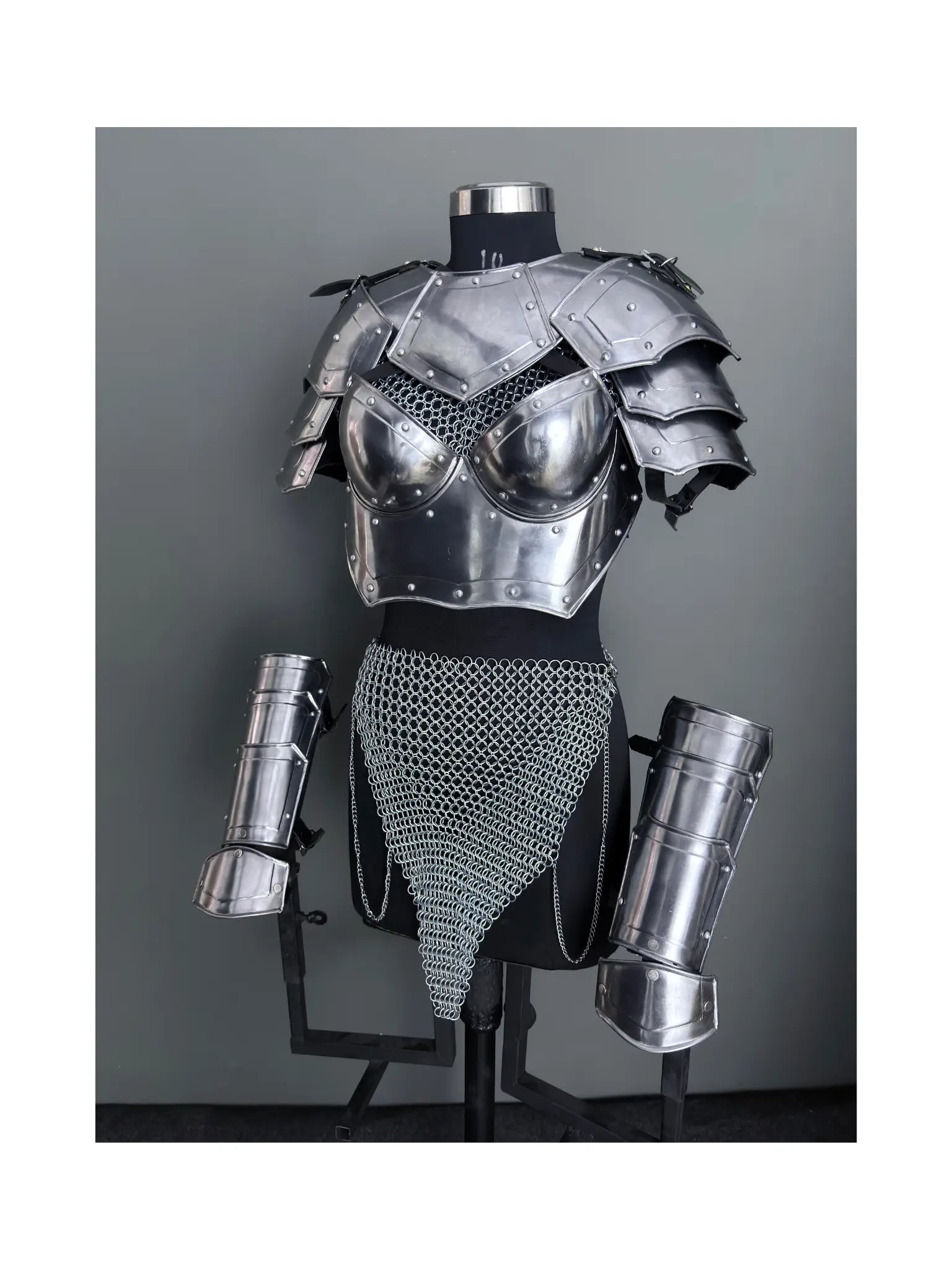 Lady Champion Steel Armor | Fantasy Medieval Costume for LARP, SCA & Cosplay Adventures ✨ ISH Collection