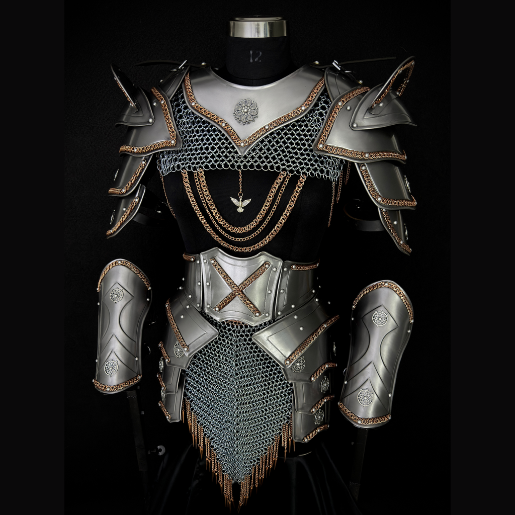 ⚔️ Fantasy Female Steel Armor Set 🛡️ | Medieval Lady Knight Costume for LARP, Cosplay & Renaissance Faire