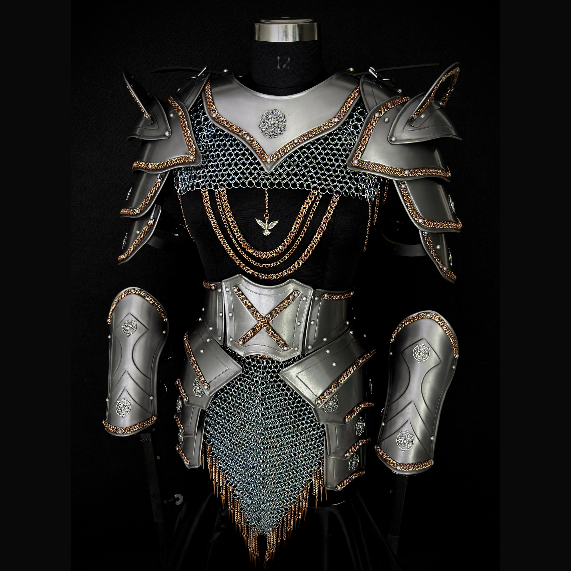 ⚔️ Fantasy Female Steel Armor Set 🛡️ | Medieval Lady Knight Costume for LARP, Cosplay & Renaissance Faire