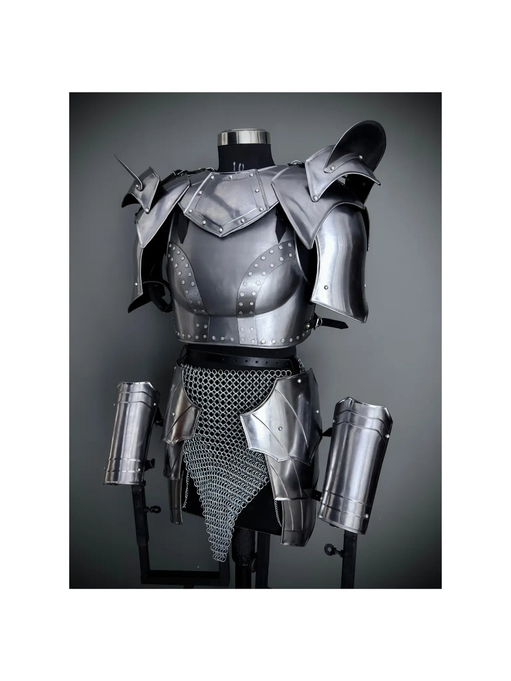 Lady Knight’s Forged Steel Armor | Mythic Medieval Ensemble for LARP Realms, SCA Events & Cosplay Journeys ✨ ISH Collection