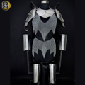 Handcrafted Medieval Steel Chainmail Armor Set – Includes Gorget, Pauldrons, Arm Guards & Leg Protection for Warrior Costumes