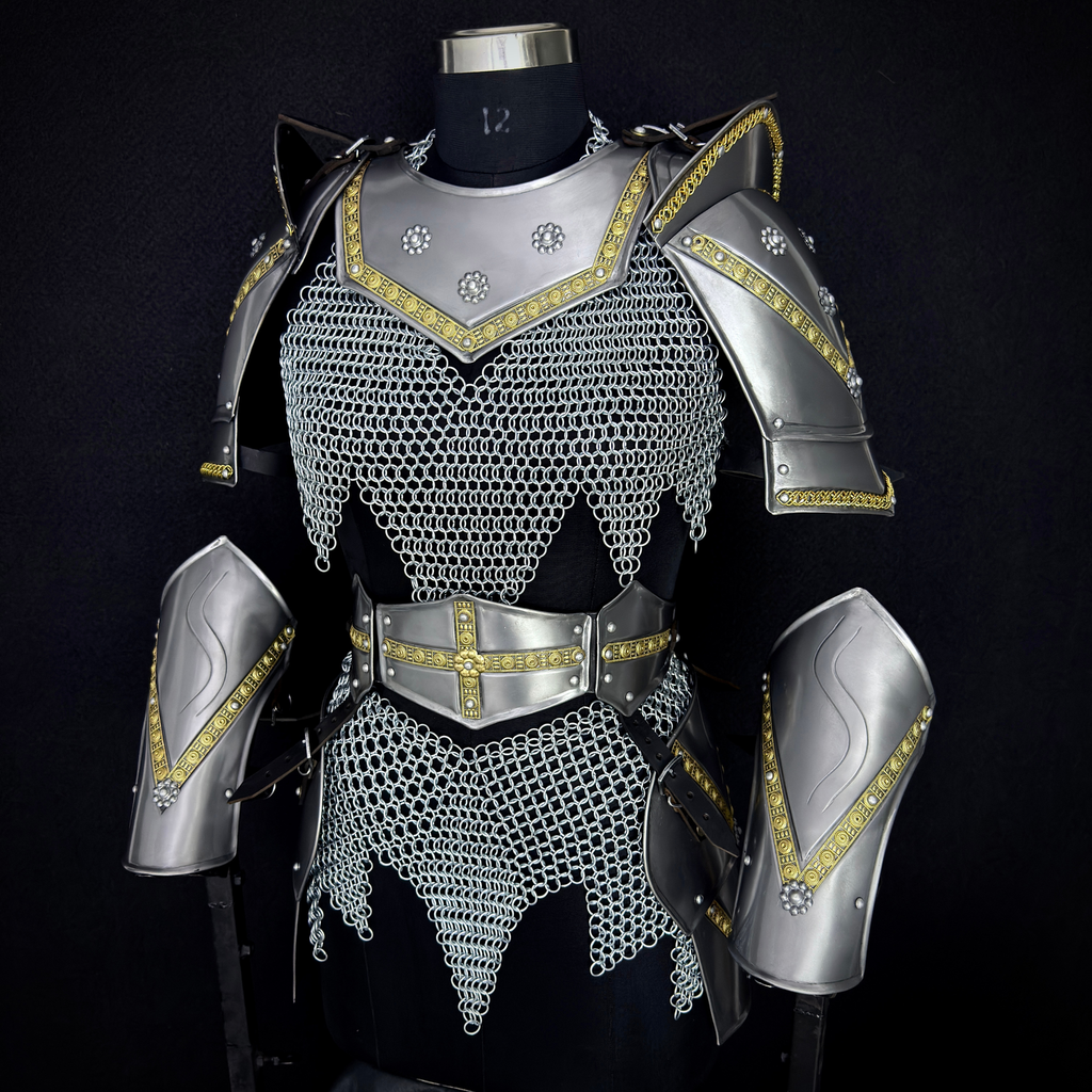 Handmade Chainmaille Skirt & Top Set – Medieval Armor Costume | Cosplay, LARP, Renaissance Fair Outfit ✨