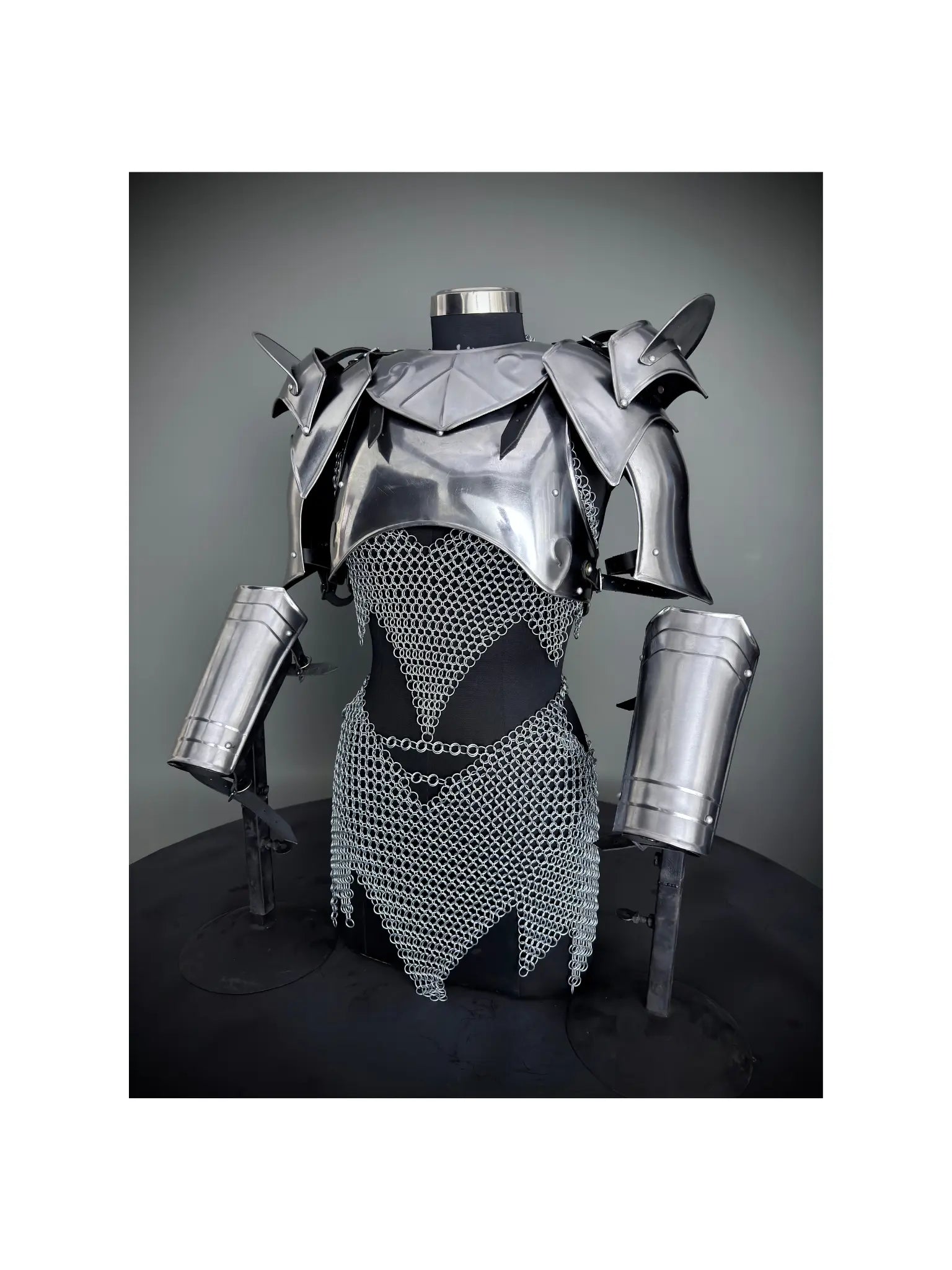 Steel Battlemistress Armor | Fantasy-Era Protective Gear for LARPing, SCA Combat & Immersive Cosplay Adventures ✨ ISH Collection
