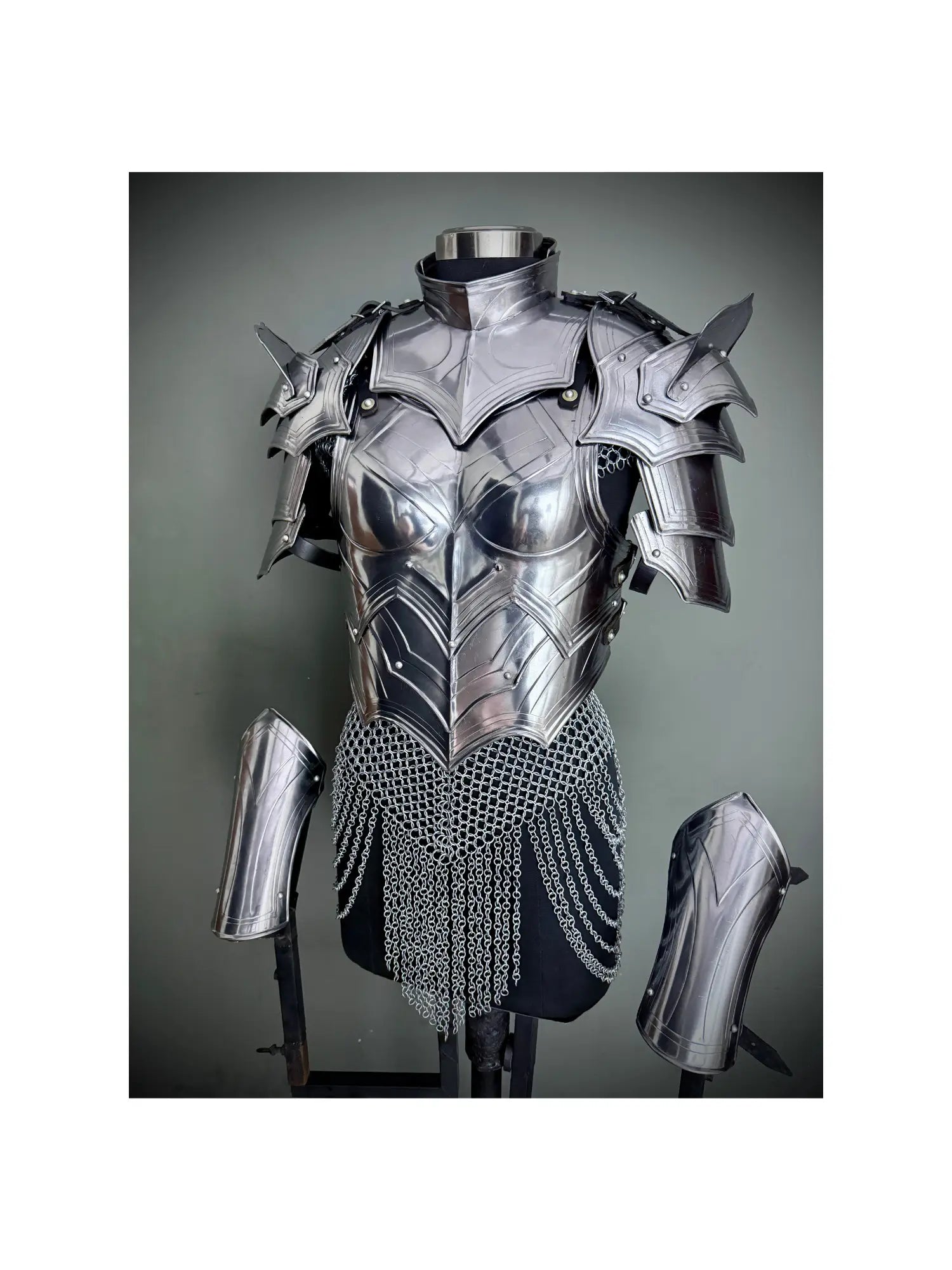 Women’s Medieval Cuirass Armor ✨🛡️ — Authentic Steel Costume for LARP & Cosplay✨🛡️ ISH Collection