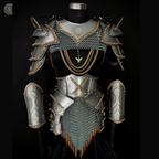⚔️ Fantasy Female Steel Armor Set 🛡️ | Medieval Lady Knight Costume for LARP, Cosplay & Renaissance Faire