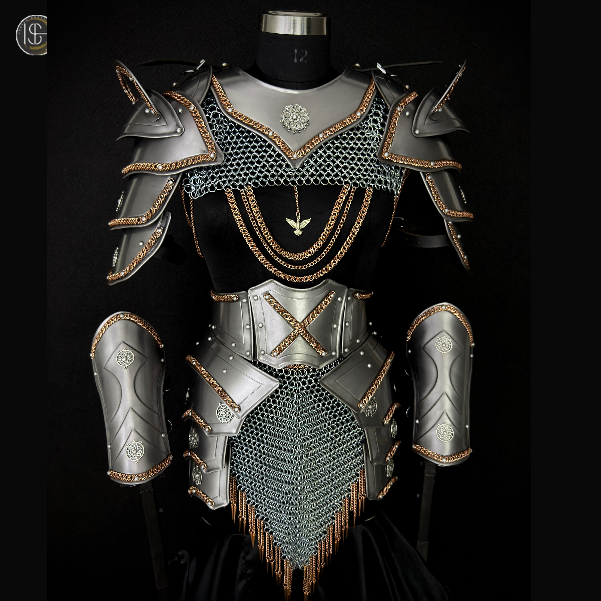 ⚔️ Fantasy Female Steel Armor Set 🛡️ | Medieval Lady Knight Costume for LARP, Cosplay & Renaissance Faire