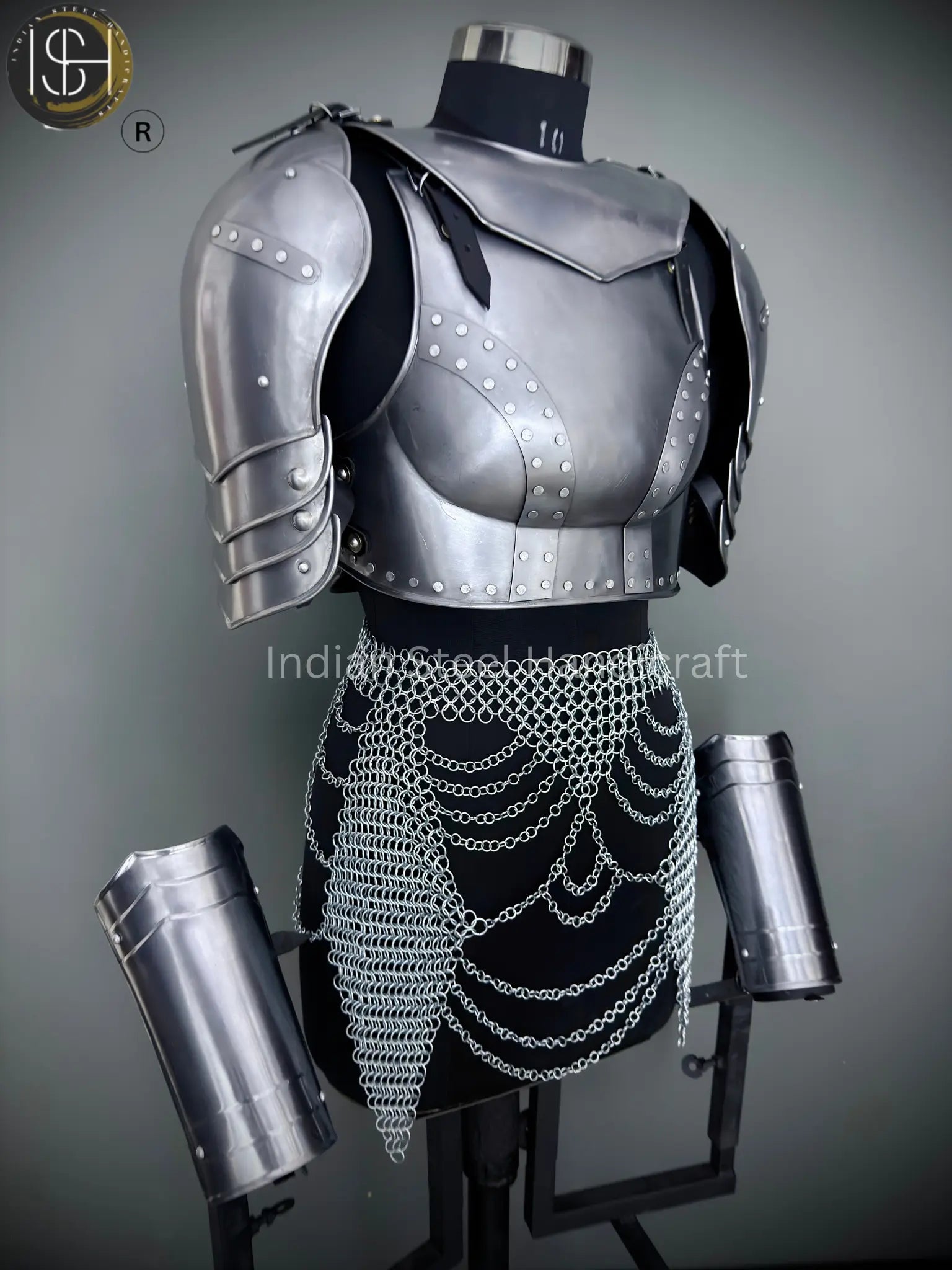 🛡️ Steel Lady Knight Armor — Medieval Costume for LARP, SCA & Cosplay 🛡️ ISH Collection