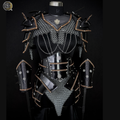 ⚔️ Women's Black Fantasy Armor Set 🛡️ | Handmade Steel Warrior Costume | Chainmail Cosplay Armor | Medieval Knight Armor | LARP Outfit | Gothic Warrior Gear | Fantasy Battle Costume