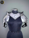 Medieval Knight Steel Gorget & Pauldron Armor 🛡️ | Perfect for LARP, Cosplay & Costume Events⚔️ ISH Collection