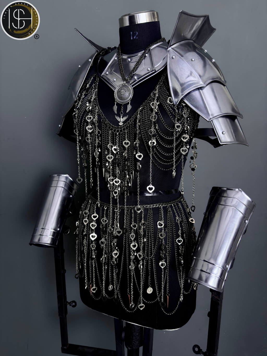 Medieval Women’s Steel Armor Set, Chainmail Female Knight Costume, LARP, Cosplay, Fantasy Roleplay 🛡️⚔️