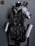 Medieval Women’s Steel Armor Set, Chainmail Female Knight Costume, LARP, Cosplay, Fantasy Roleplay 🛡️⚔️