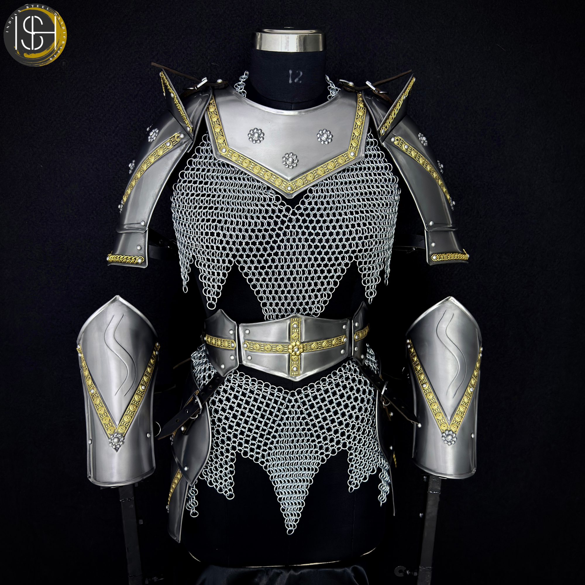 Handmade Chainmaille Skirt & Top Set – Medieval Armor Costume | Cosplay, LARP, Renaissance Fair Outfit ✨