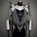 Handmade Steel Chainmail Armor Set – Authentic Medieval Knight Costume, Durable Cosplay Armor, LARP & Renaissance Fair Outfit