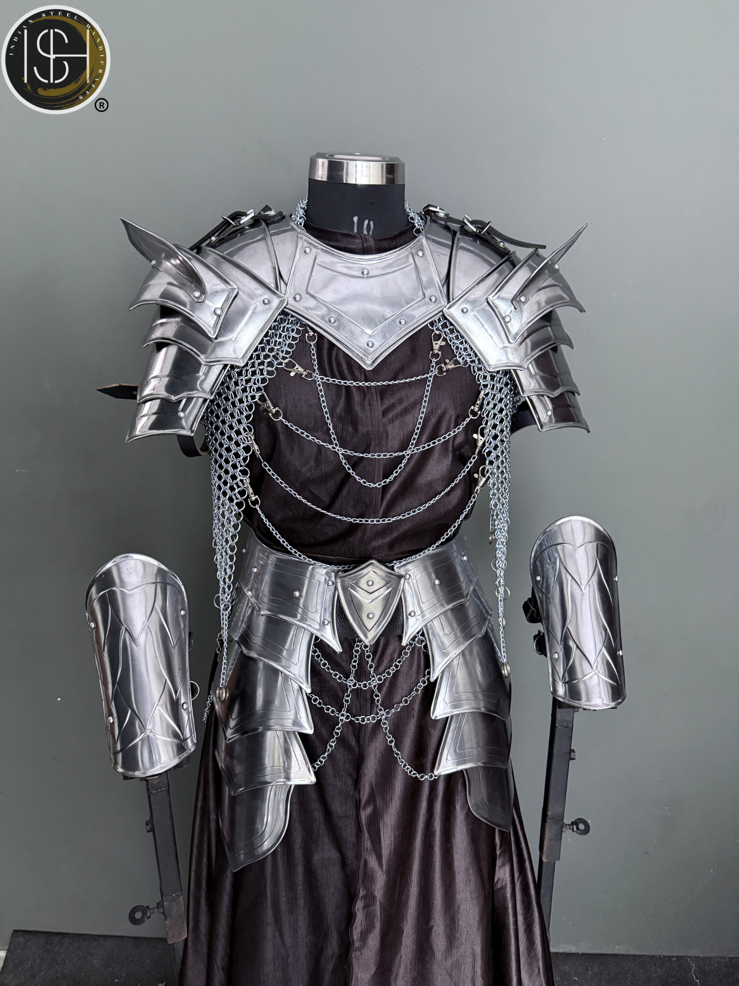 ⚔️ Medieval Steel Armor Set | Cosplay Armor Costume | LARP Gear | Renaissance Fair Outfit | Fantasy Knight Armor 🛡️✨