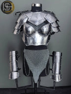 Lady Champion Steel Armor | Fantasy Medieval Costume for LARP, SCA & Cosplay Adventures ✨ ISH Collection