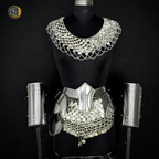 ISH Collection – Handmade Silver Coin Chainmail Warrior Armor Set