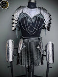 Brave Lady Knight Armor Set: Steel Medieval Cosplay – LARP SCA ⚔️✨ ISH Collection