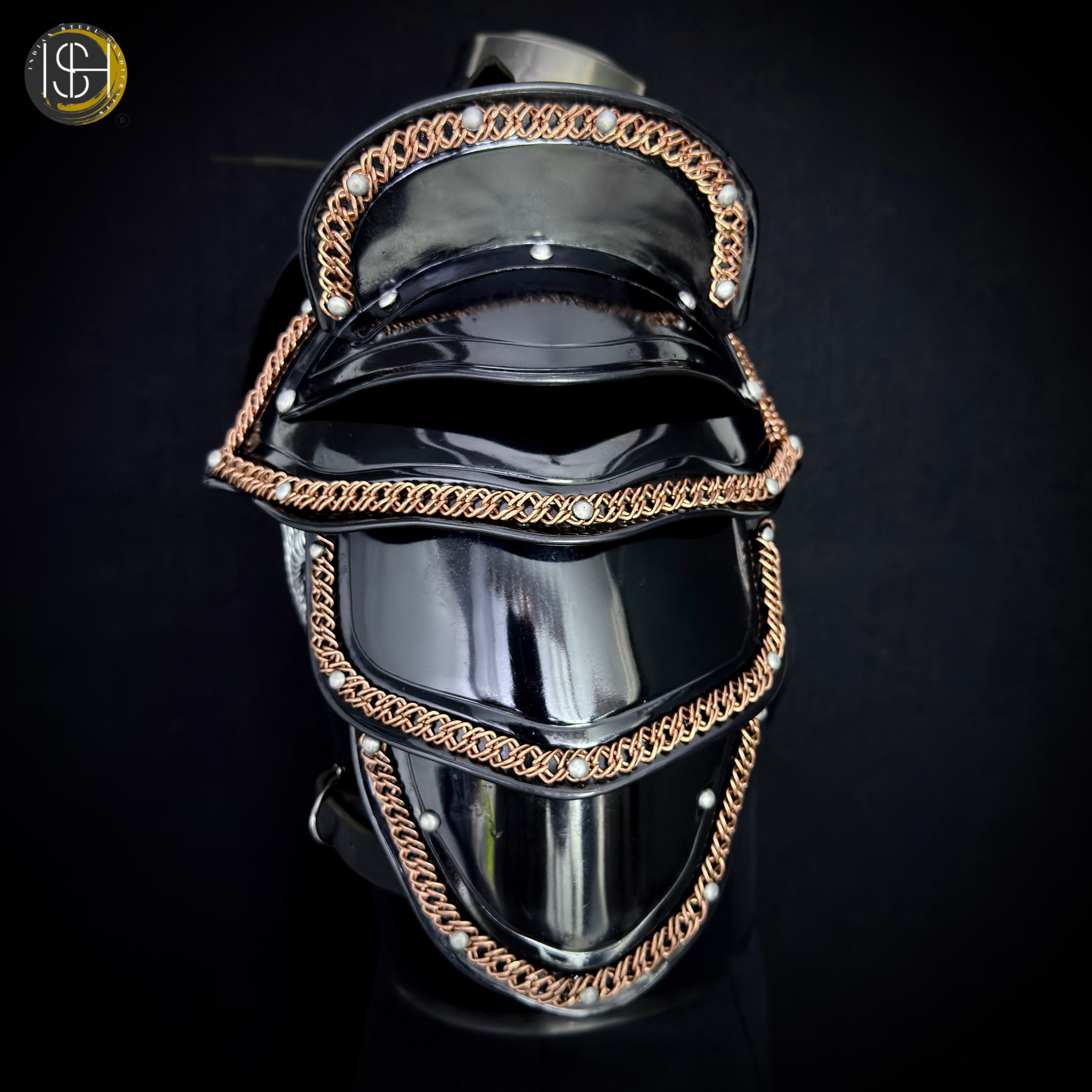 ⚔️ Medieval Fantasy Shoulder Armor Set – Handmade Steel Pauldrons with Chainmail Knight Armor for Cosplay, LARP, Renaissance Fair & Viking Costume 🛡️