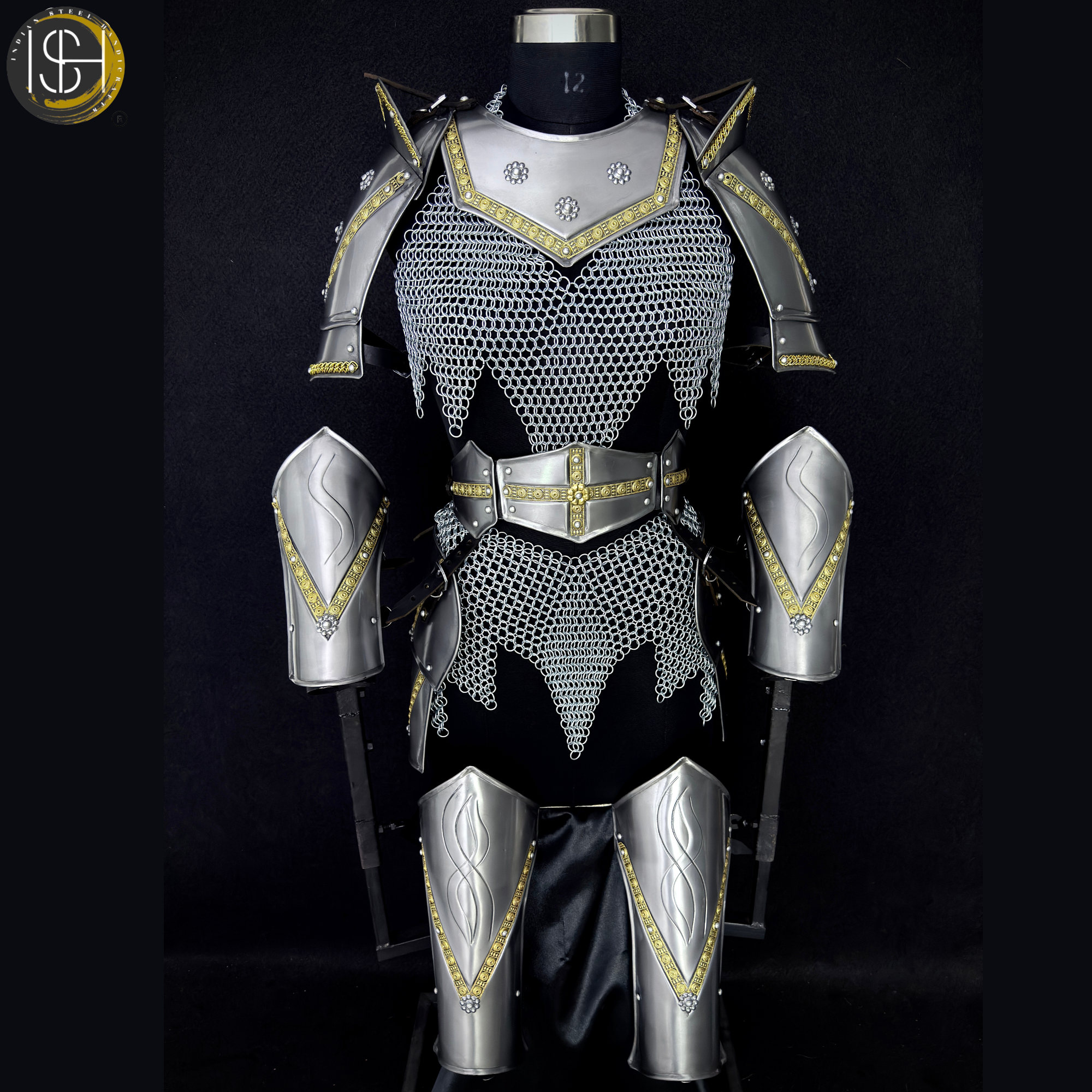 Handmade Chainmaille Skirt & Top Set – Medieval Armor Costume | Cosplay, LARP, Renaissance Fair Outfit ✨