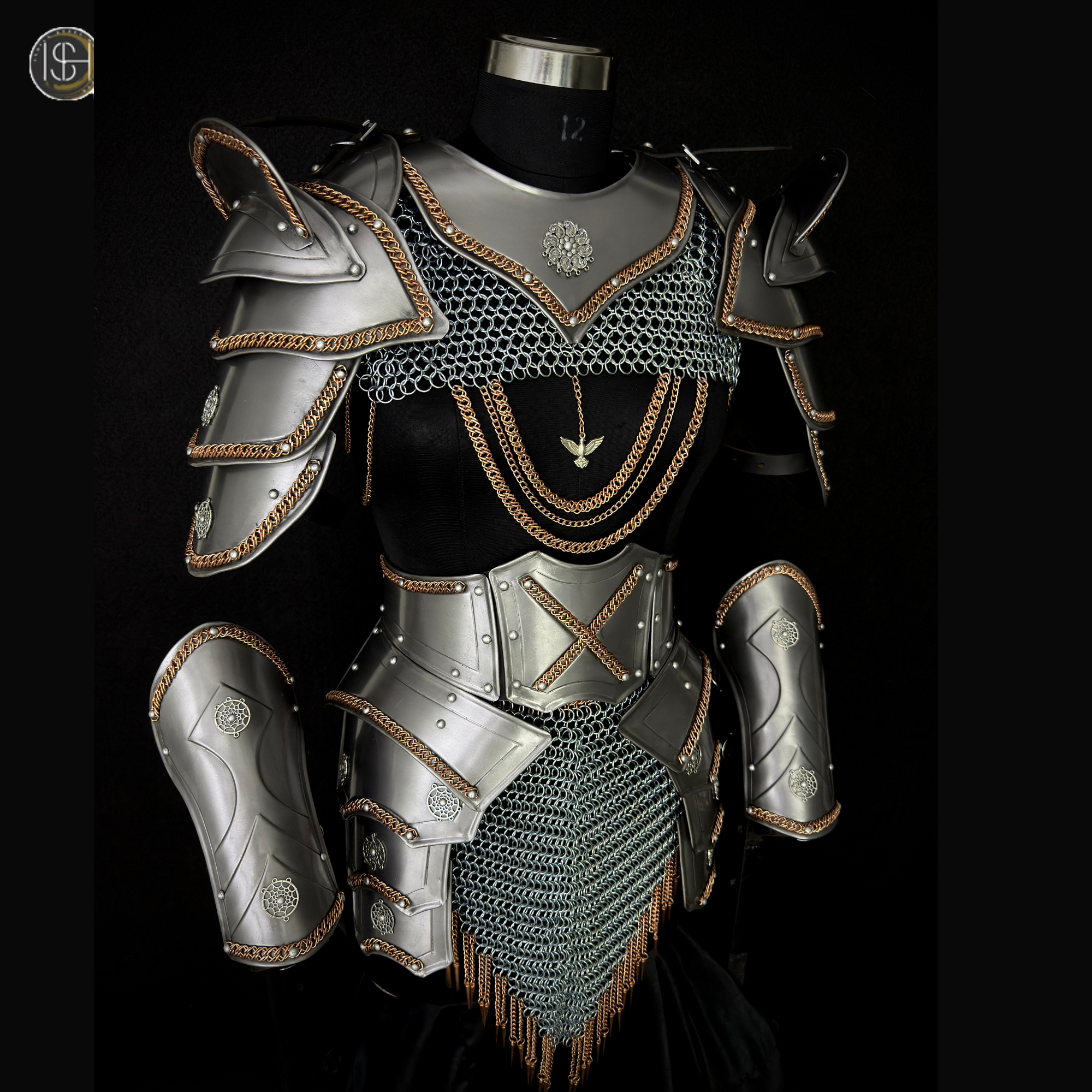⚔️ Fantasy Female Steel Armor Set 🛡️ | Medieval Lady Knight Costume for LARP, Cosplay & Renaissance Faire