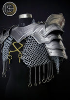 Handcrafted Chainmail Armor Ensemble – Gorget, Pauldrons, Bracers & Top ISH Collection