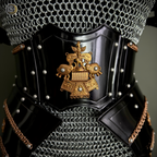 ⚔️ Black Steel Knight Armor Set 🛡️ Medieval Chainmail Cuirass for Women | Female Warrior Costume | Renaissance Faire & LARP Cosplay Armor