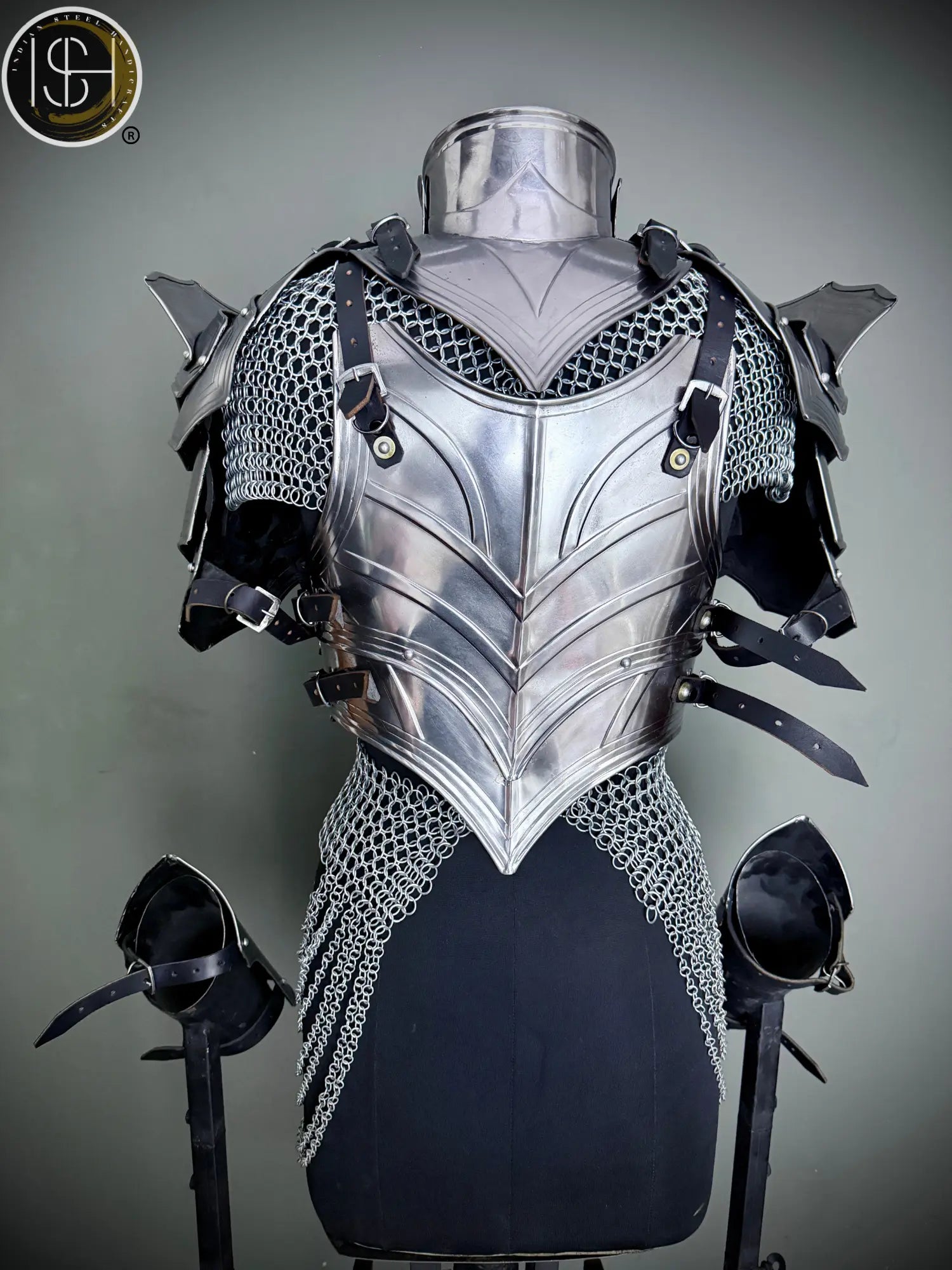 Women’s Medieval Cuirass Armor ✨🛡️ — Authentic Steel Costume for LARP & Cosplay✨🛡️ ISH Collection