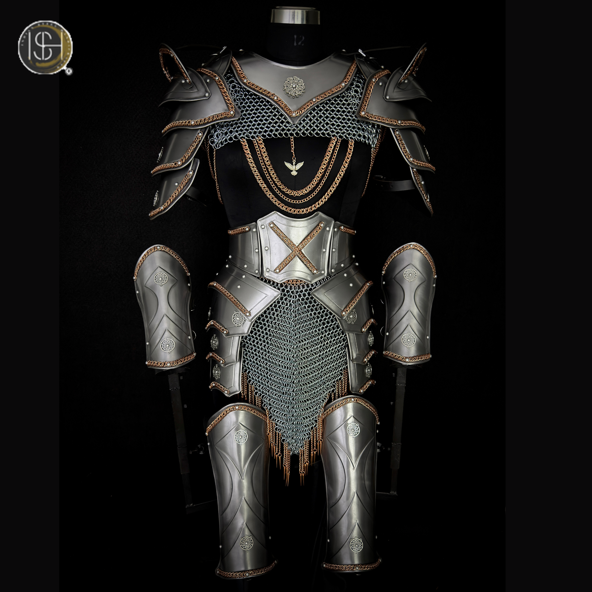 ⚔️ Fantasy Female Steel Armor Set 🛡️ | Medieval Lady Knight Costume for LARP, Cosplay & Renaissance Faire