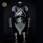🖤 Black Steel Armor Set for Women ⚔️ Handmade Fantasy Knight Armor for fierce queens, Perfect for Medieval LARP, Cosplay, Renaissance Fairs & Warrior Photoshoots ✨
