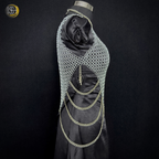 Handmade Steel Chainmail Dress ,Medieval Armor Costume for Women, Viking Warrior Chainmail, LARP Outfit, Gothic Fantasy Cosplay Armor.