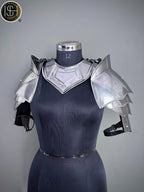 Medieval Knight Steel Gorget & Pauldron Armor 🛡️ | Perfect for LARP, Cosplay & Costume Events⚔️ ISH Collection