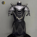 Handcrafted Steel Women’s Knight Armor Set – Medieval Chainmail Costume, Female Warrior LARP Outfit, Fantasy Armor Cosplay Suit, Renaissance Faire Combat Gear, Viking Battle Attire