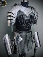 Brave Lady Knight Armor Set: Steel Medieval Cosplay – LARP SCA ⚔️✨ ISH Collection