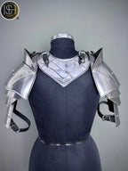 Medieval Knight Steel Gorget & Pauldron Armor 🛡️ | Perfect for LARP, Cosplay & Costume Events⚔️ ISH Collection