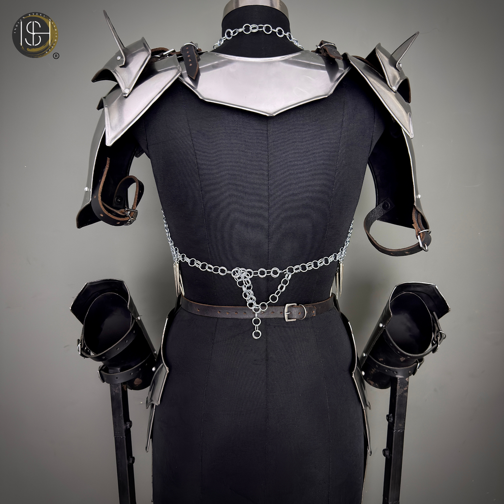 Handmade Steel Chainmail Armor Set – Authentic Medieval Knight Costume, Durable Cosplay Armor, LARP & Renaissance Fair Outfit
